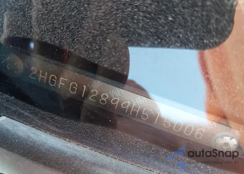 2009 Honda Civic Ex z USA, uszkodzony, nr VIN 2HGFG12899H515006